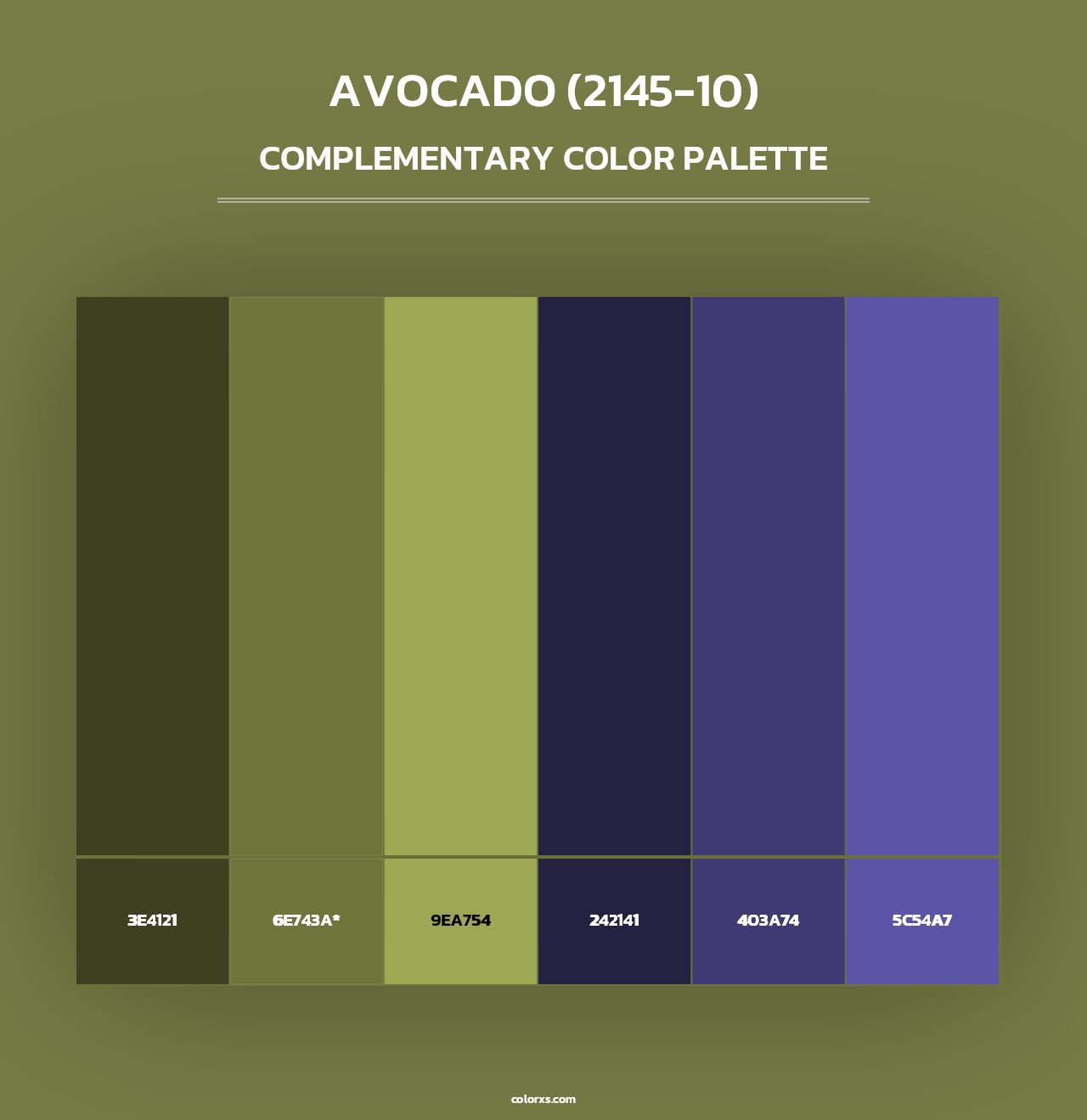 Avocado (2145-10) - Complementary Color Palette
