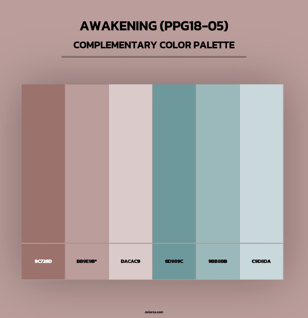 Awakening (PPG18-05) - Complementary Color Palette