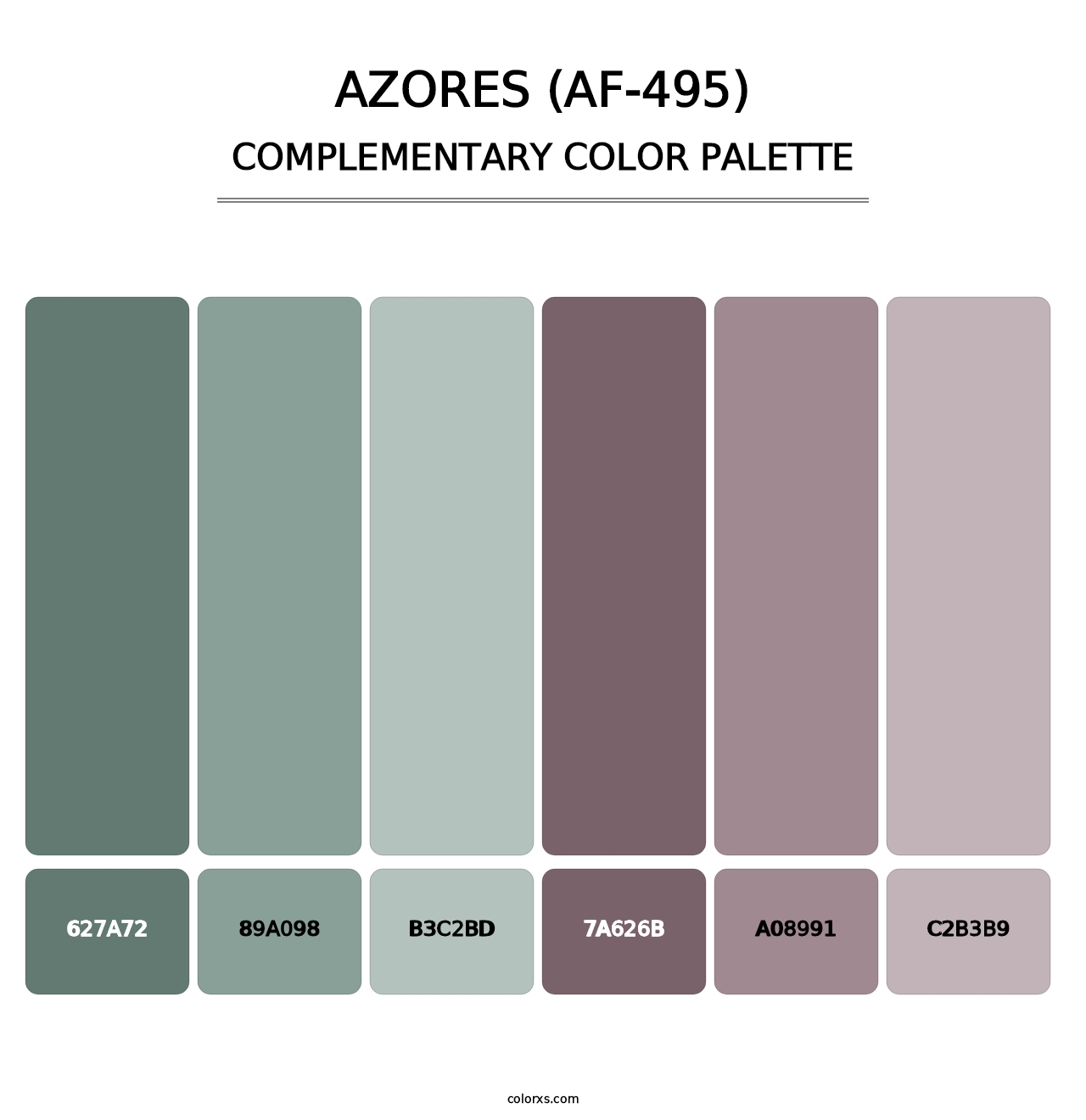 Azores (AF-495) - Complementary Color Palette