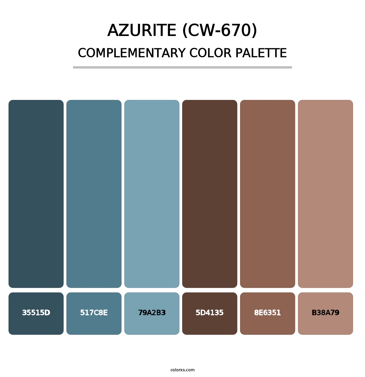 Azurite (CW-670) - Complementary Color Palette