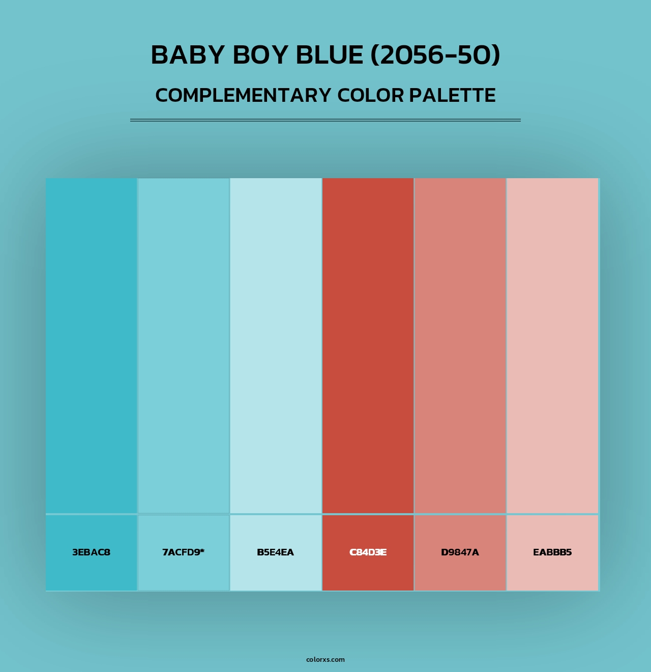 Baby Boy Blue (2056-50) - Complementary Color Palette