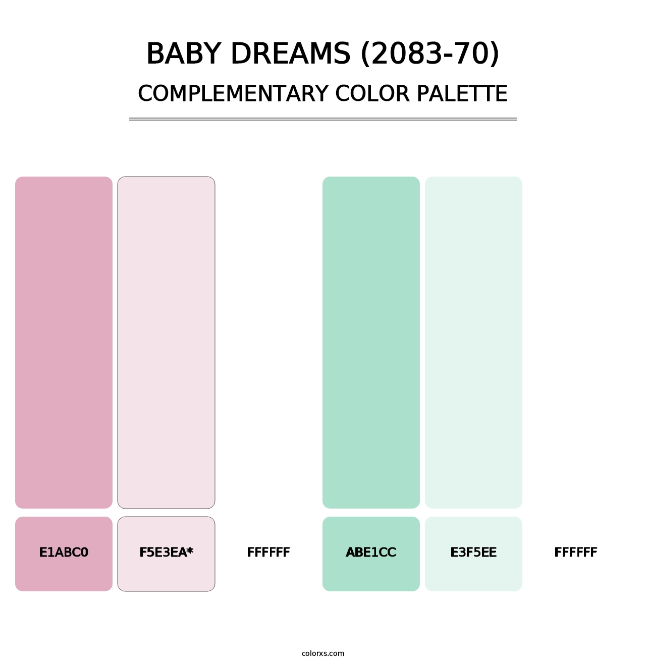 Baby Dreams (2083-70) - Complementary Color Palette