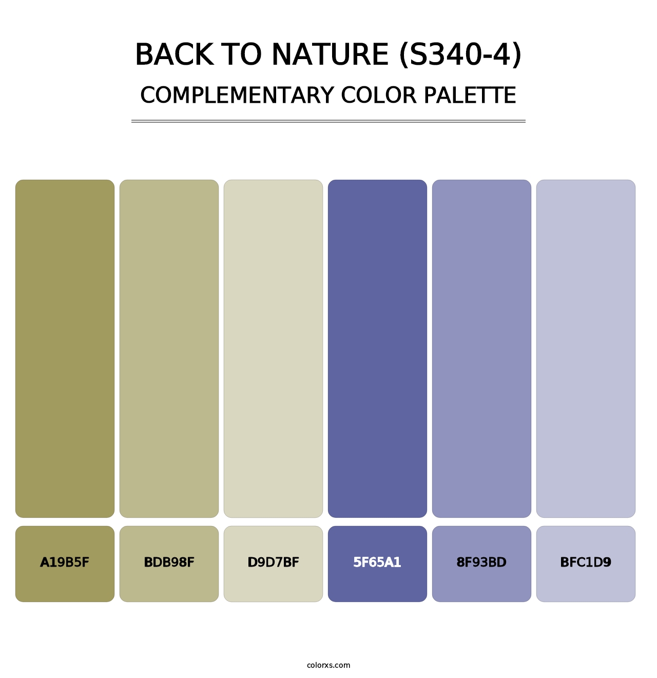 Back To Nature (S340-4) - Complementary Color Palette