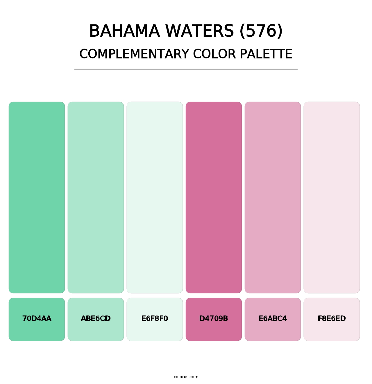 Bahama Waters (576) - Complementary Color Palette