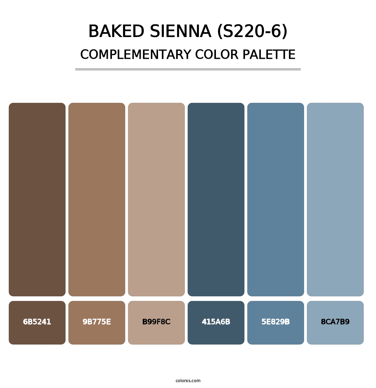 Baked Sienna (S220-6) - Complementary Color Palette