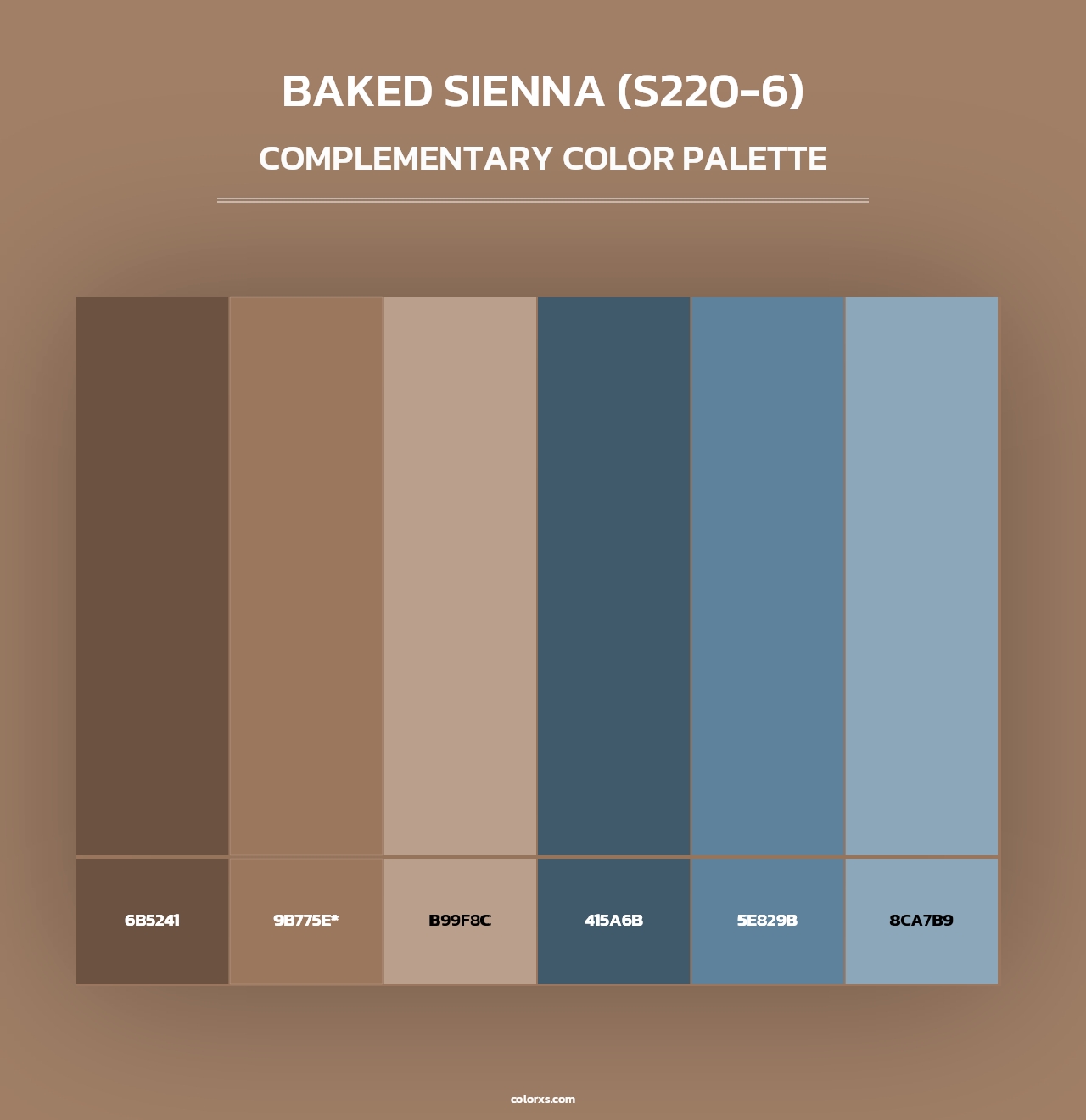 Baked Sienna (S220-6) - Complementary Color Palette
