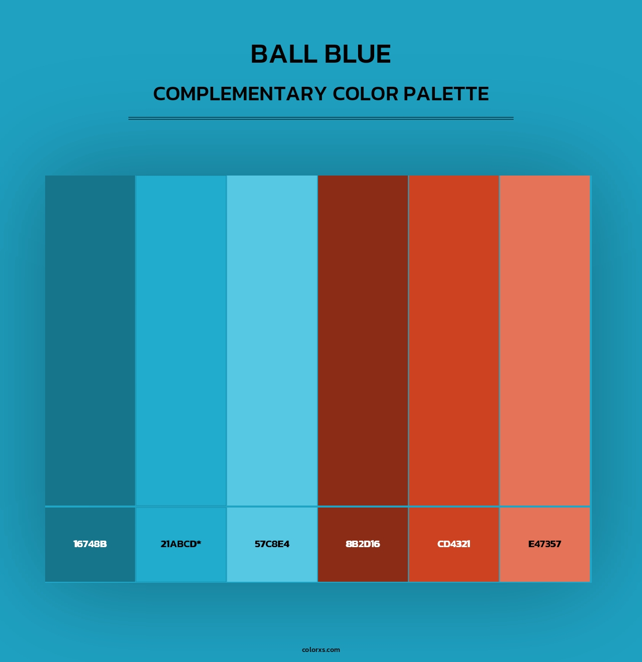 Ball Blue - Complementary Color Palette