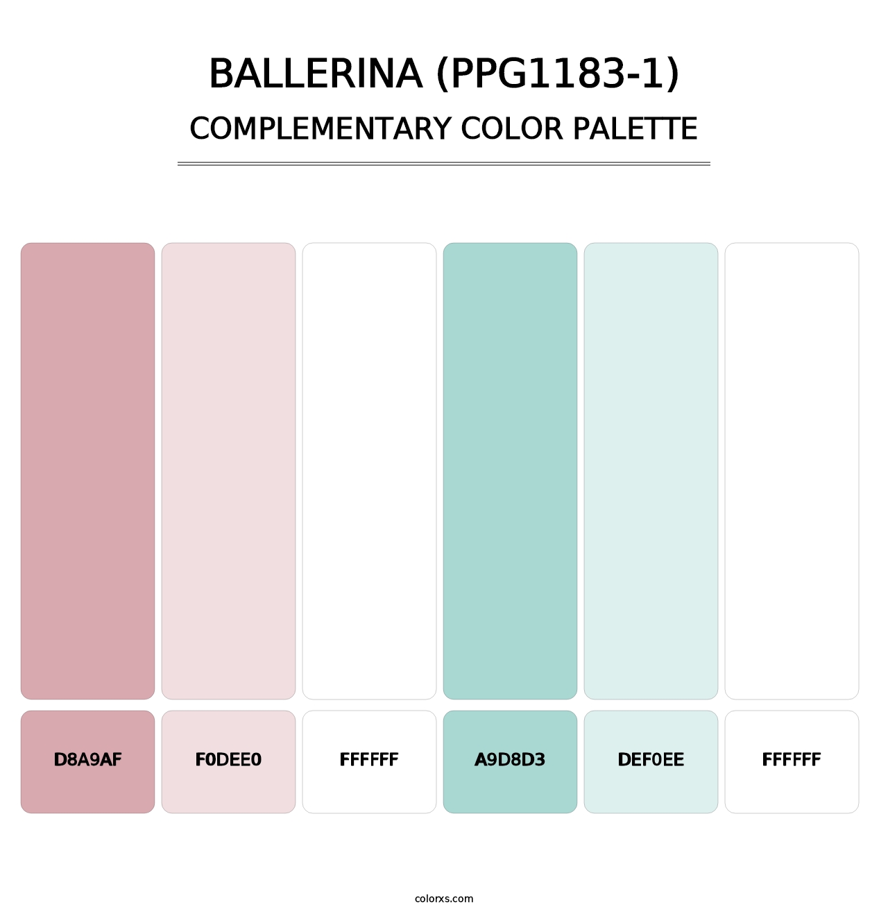 Ballerina (PPG1183-1) - Complementary Color Palette