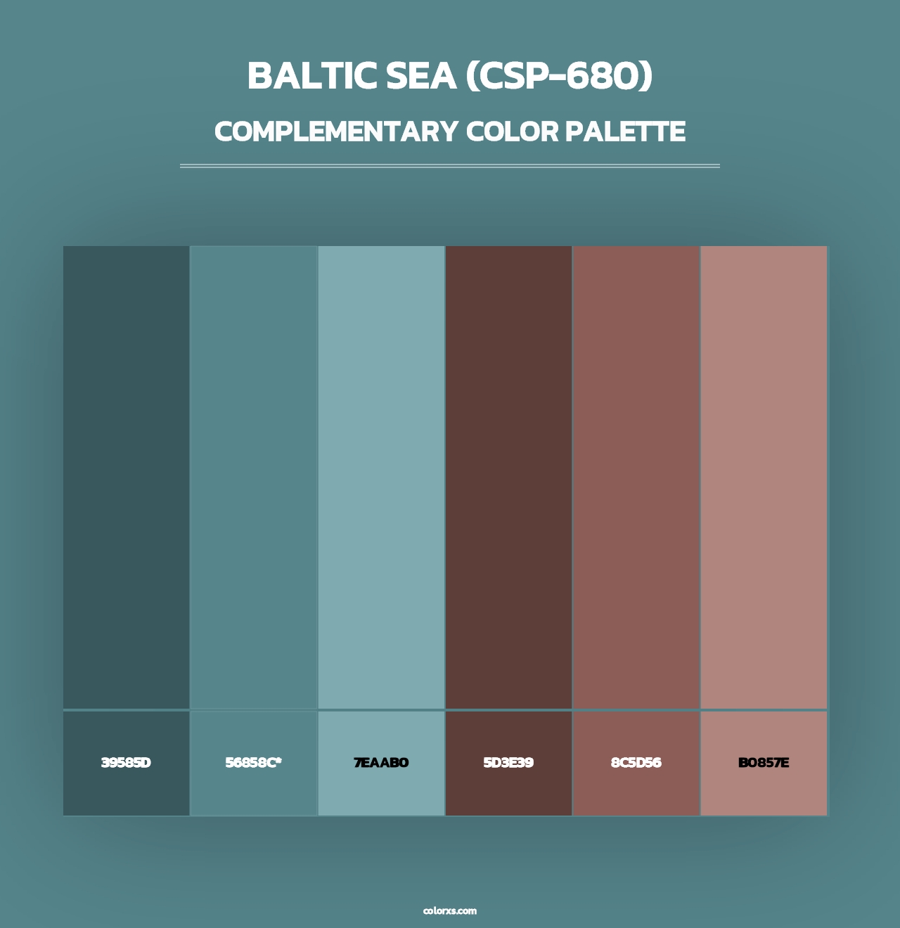 Baltic Sea (CSP-680) - Complementary Color Palette