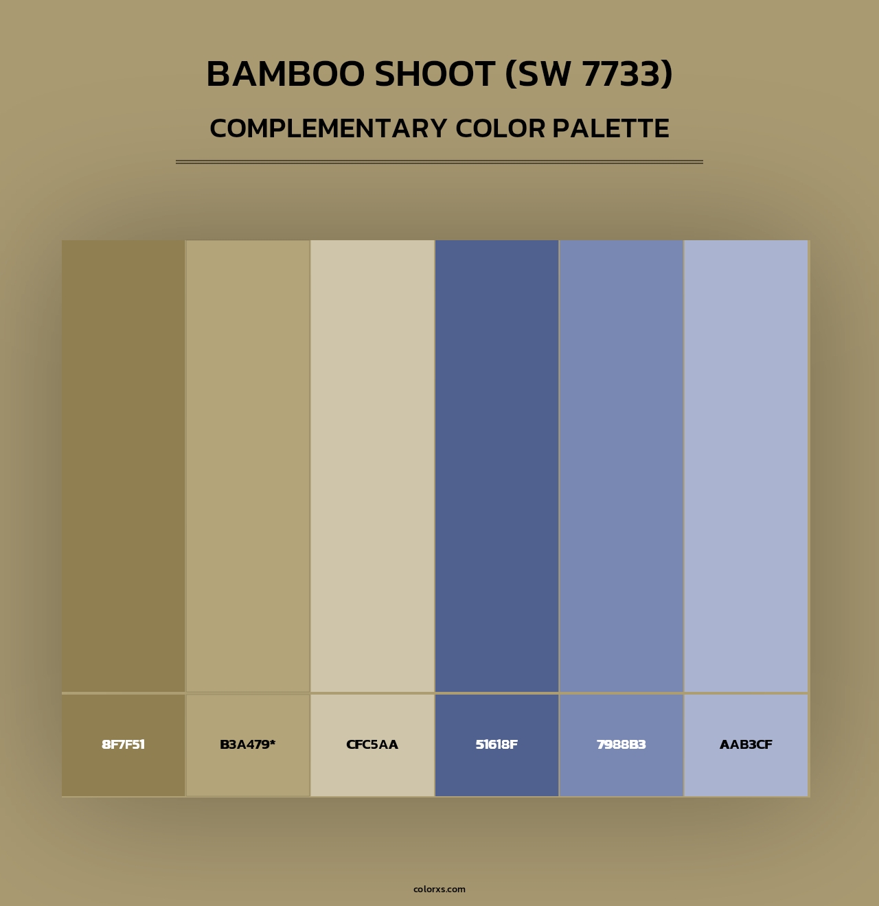 Bamboo Shoot (SW 7733) - Complementary Color Palette