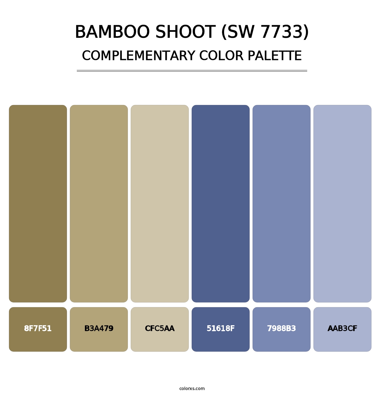 Bamboo Shoot (SW 7733) - Complementary Color Palette