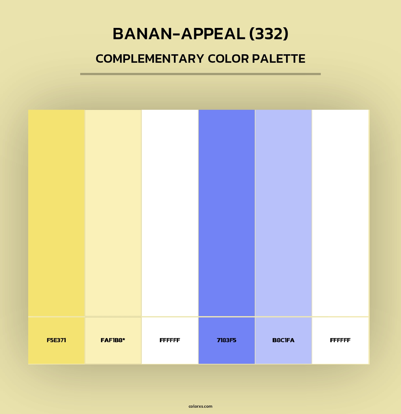 Banan-Appeal (332) - Complementary Color Palette