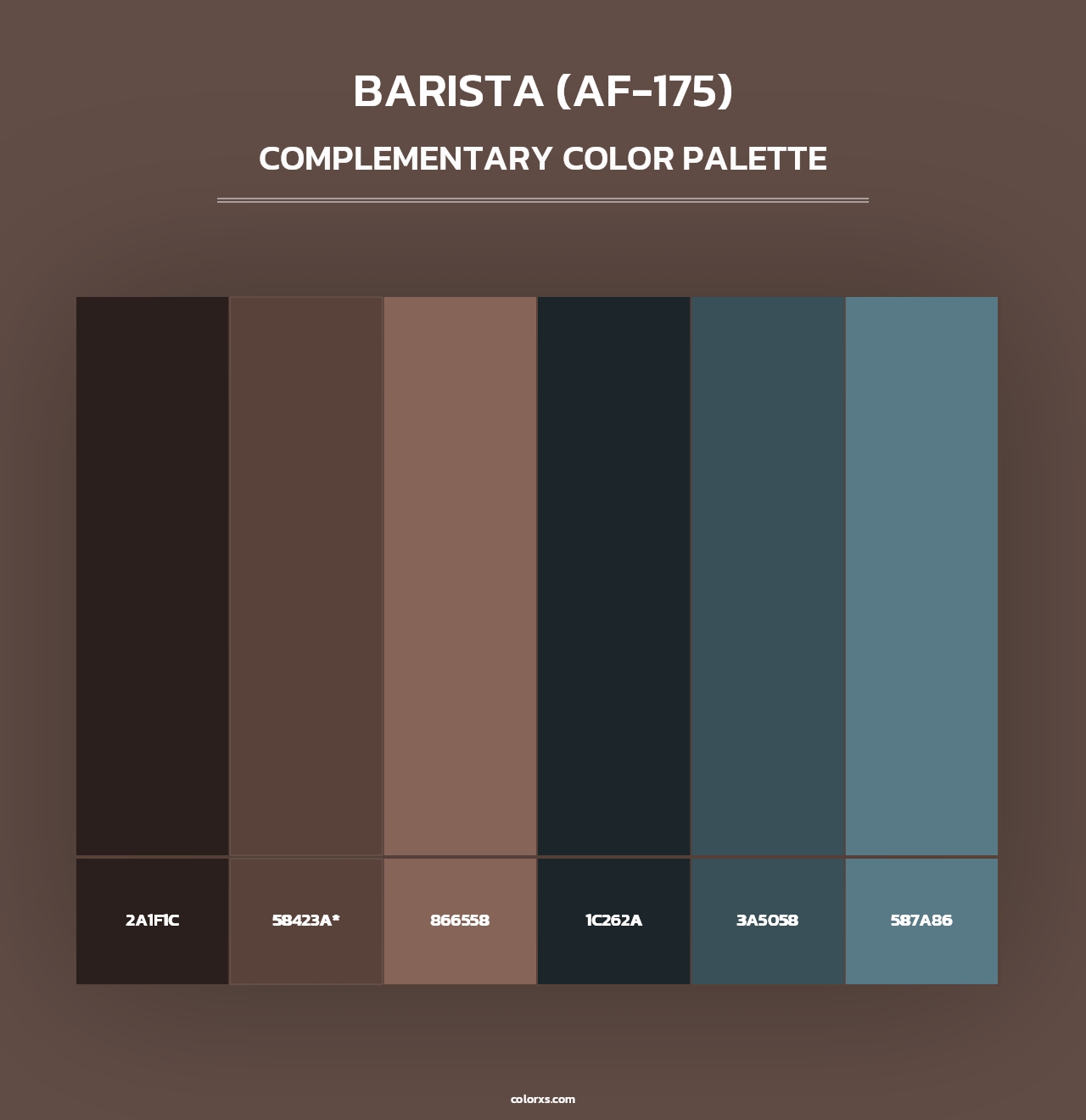 Barista (AF-175) - Complementary Color Palette