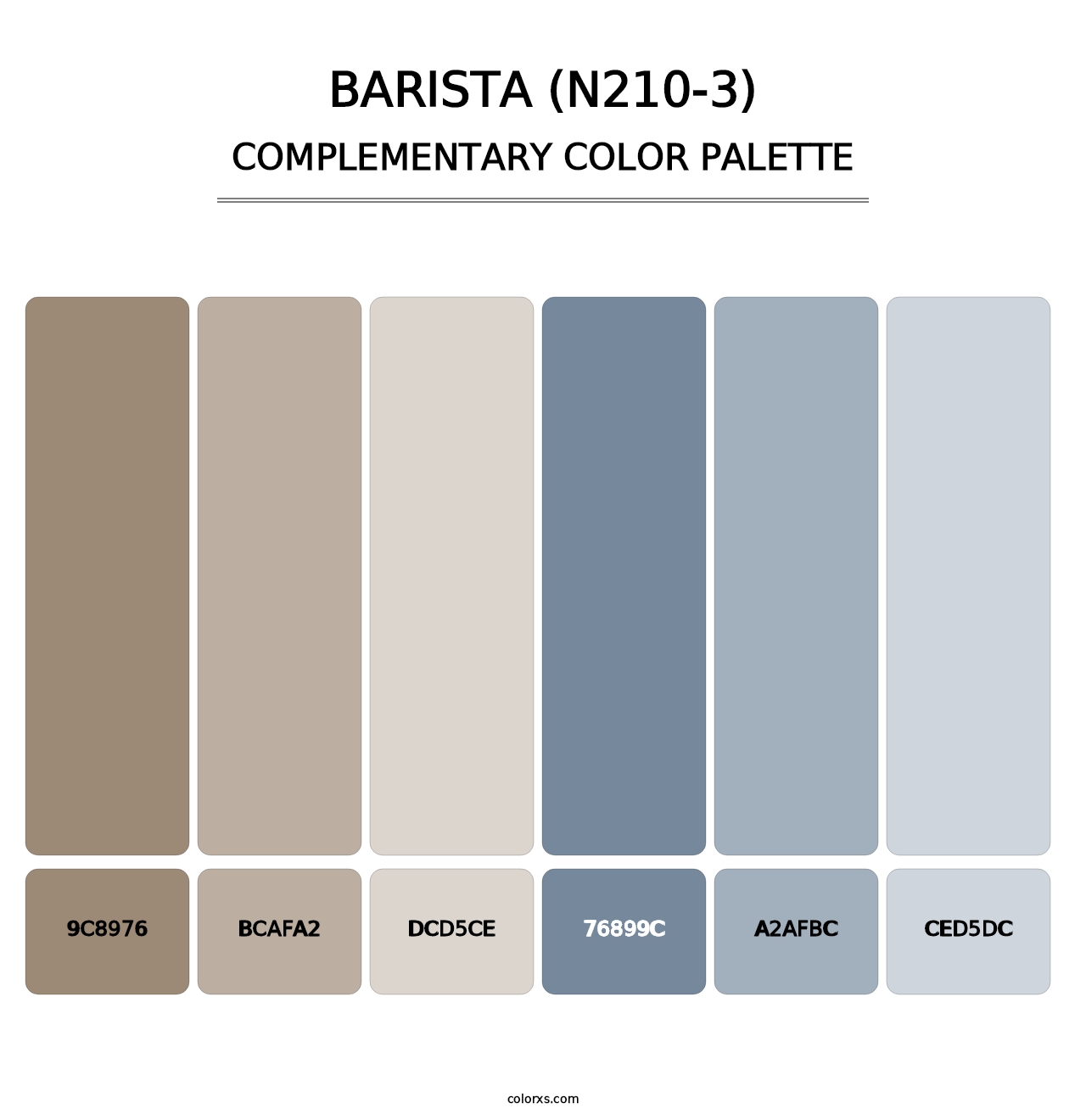 Barista (N210-3) - Complementary Color Palette