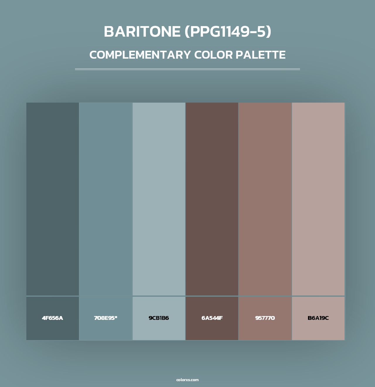 Baritone (PPG1149-5) - Complementary Color Palette