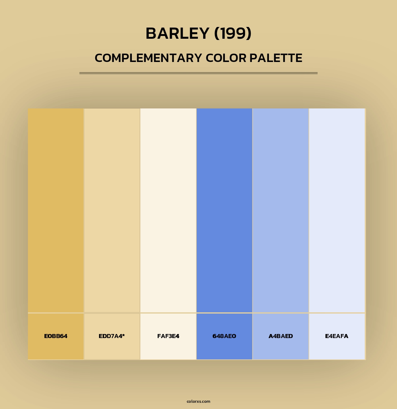 Barley (199) - Complementary Color Palette