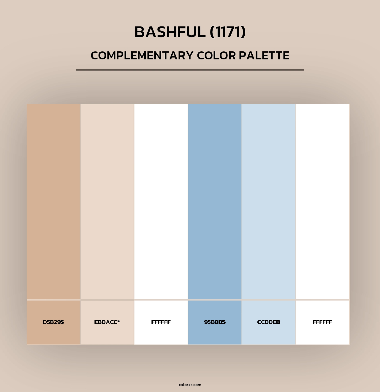 Bashful (1171) - Complementary Color Palette