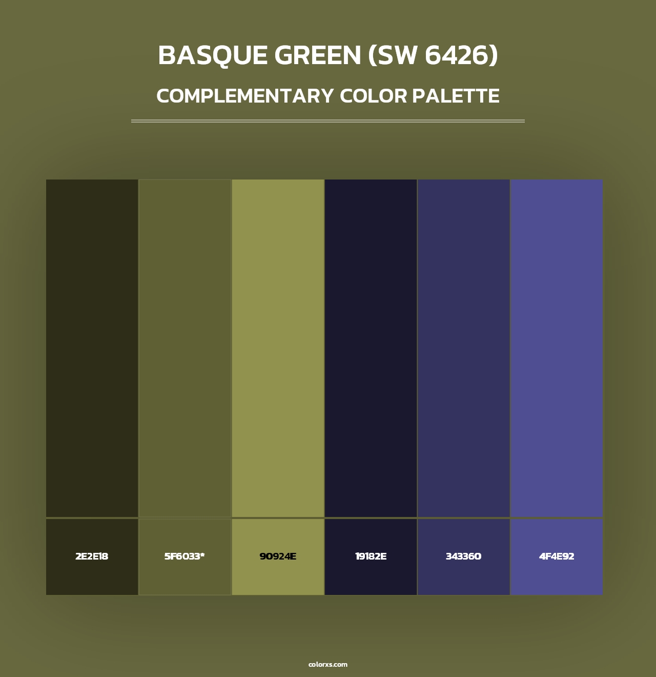 Basque Green (SW 6426) - Complementary Color Palette