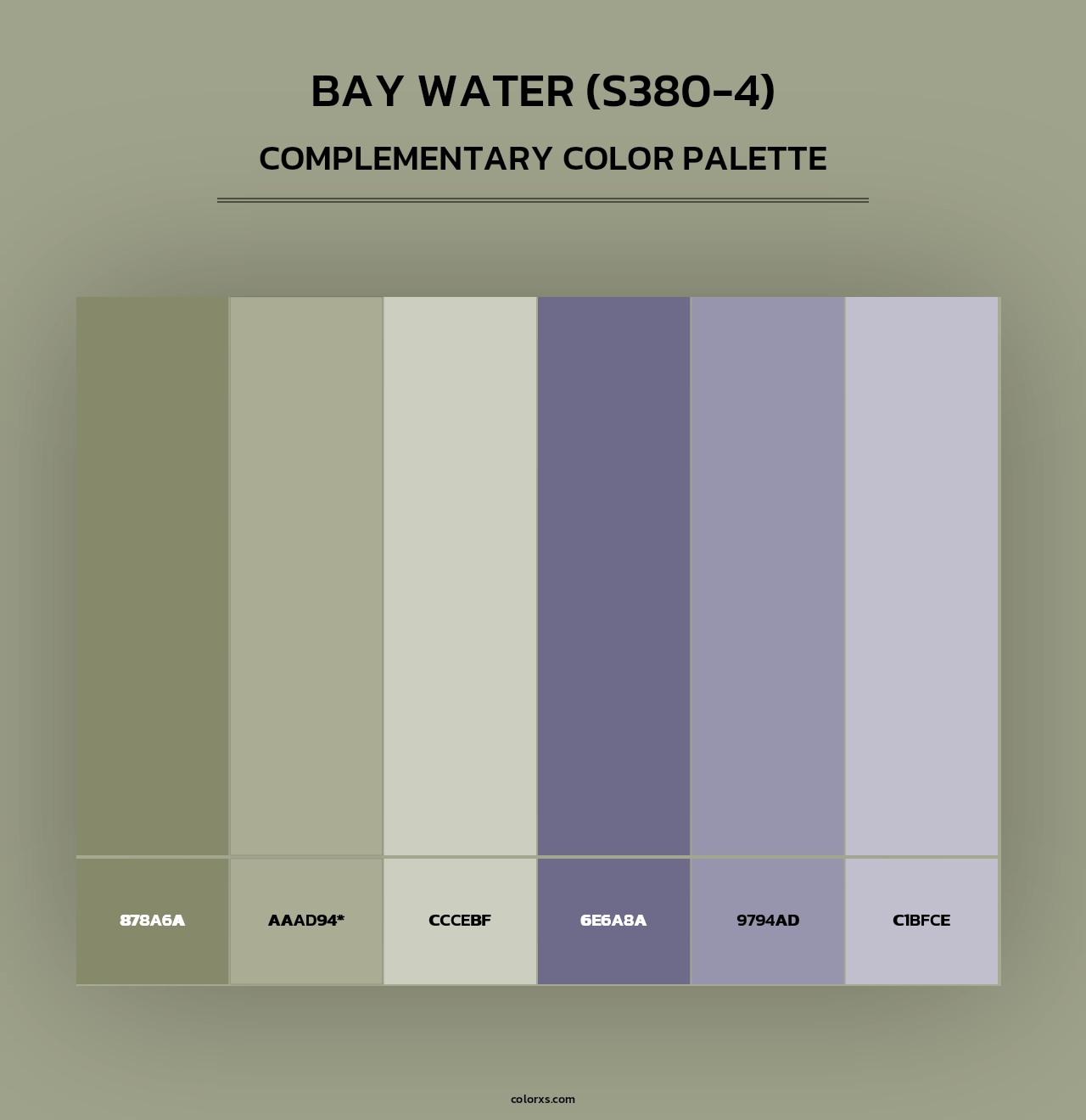 Bay Water (S380-4) - Complementary Color Palette