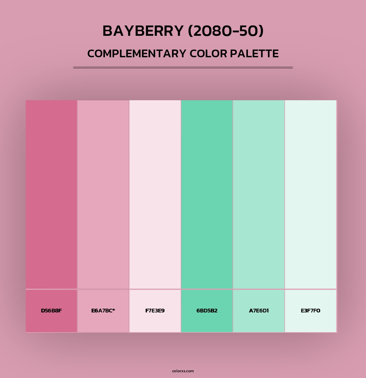 Bayberry (2080-50) - Complementary Color Palette
