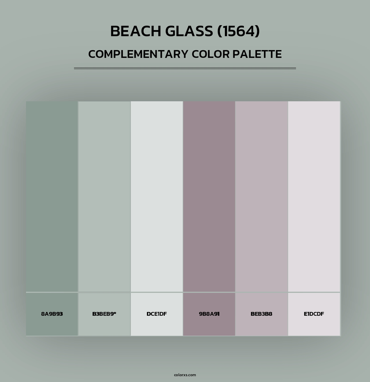 Beach Glass (1564) - Complementary Color Palette
