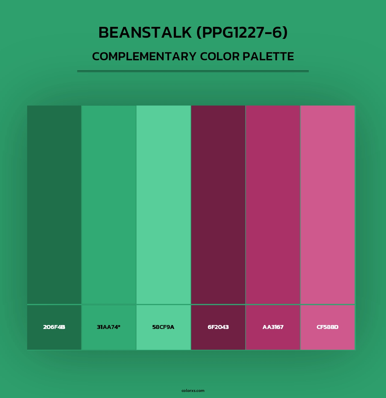 Beanstalk (PPG1227-6) - Complementary Color Palette