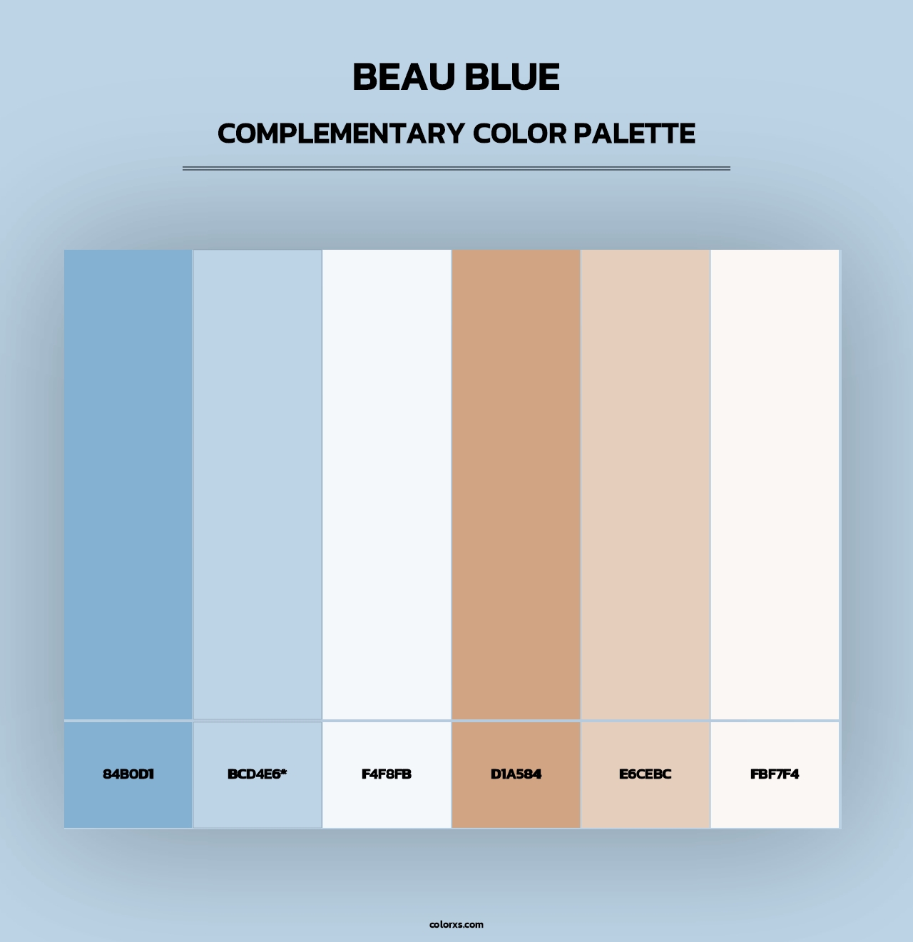 Beau Blue - Complementary Color Palette