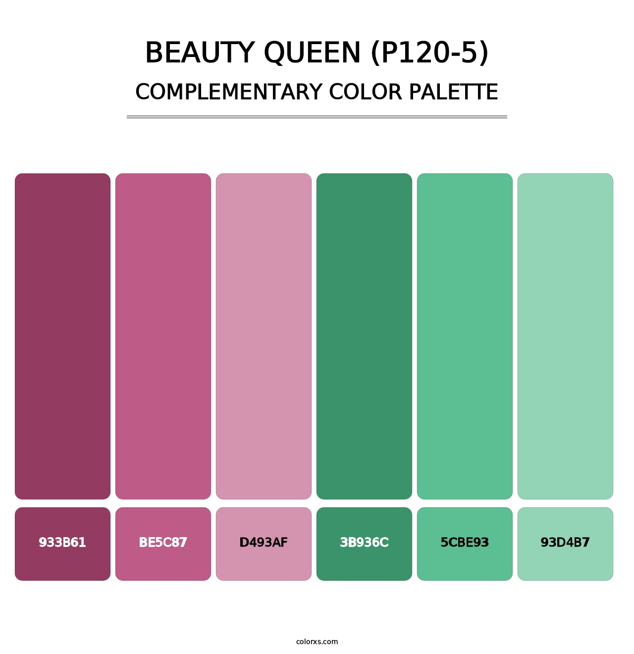 Beauty Queen (P120-5) - Complementary Color Palette