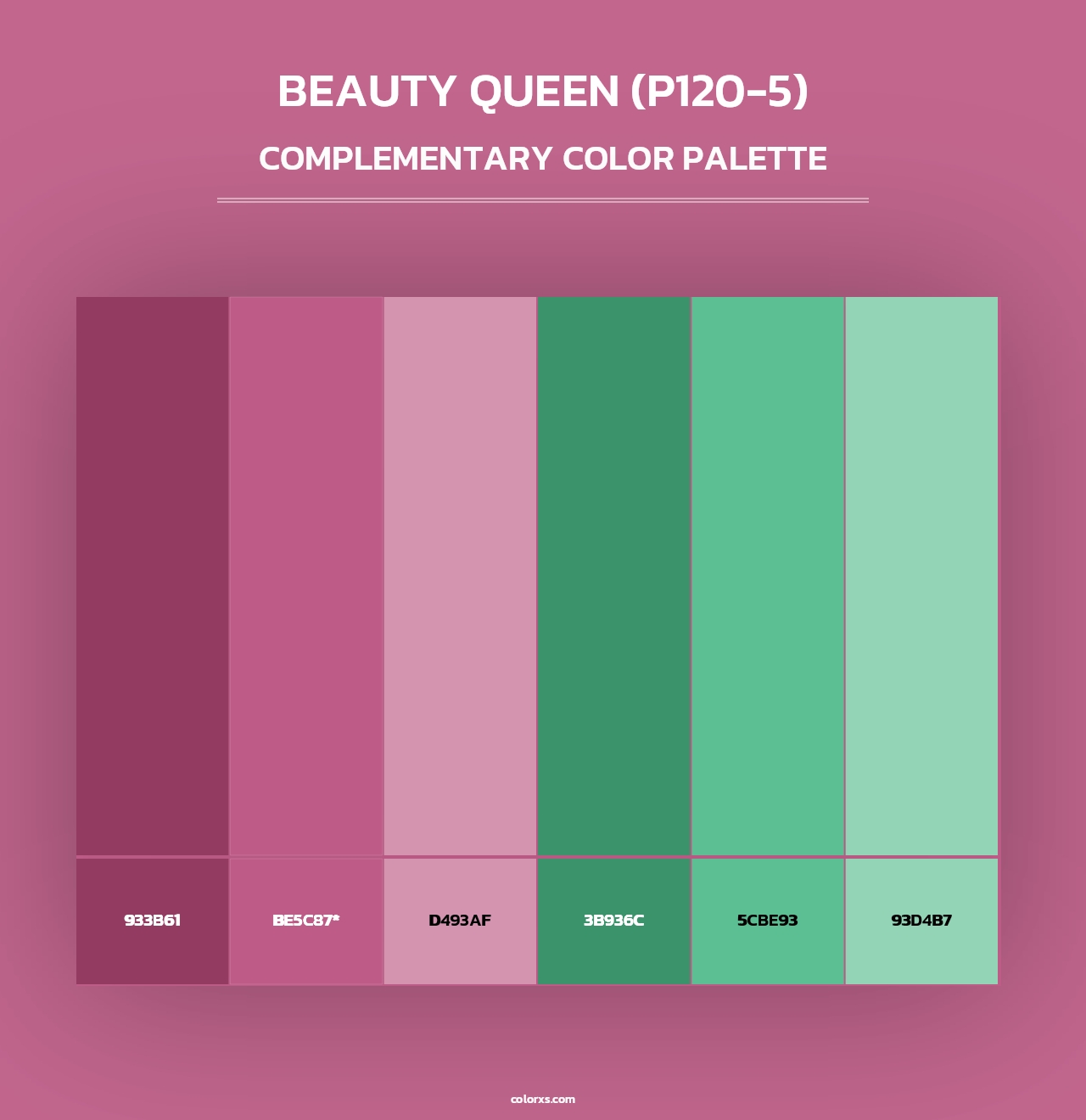 Beauty Queen (P120-5) - Complementary Color Palette