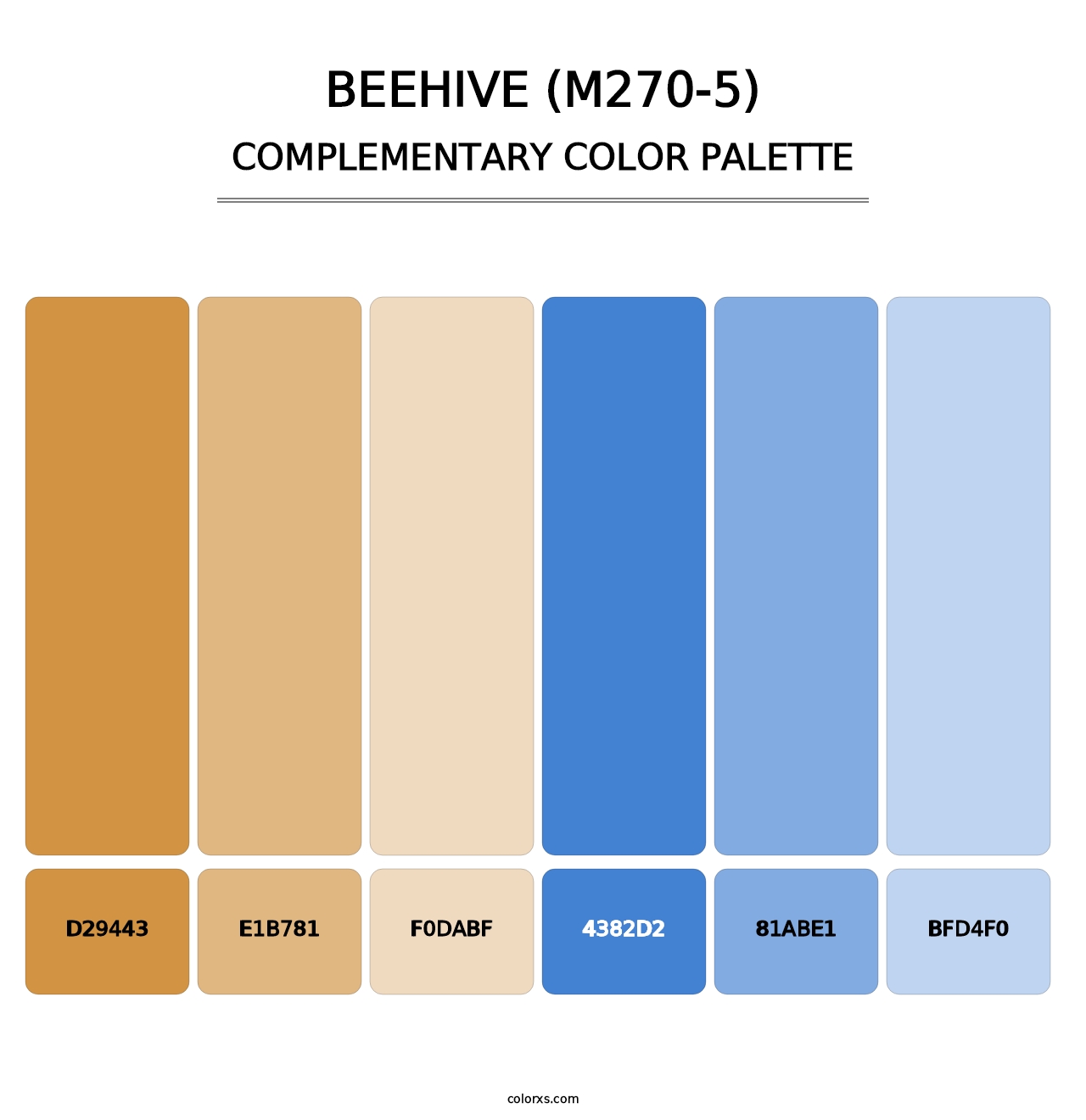 Beehive (M270-5) - Complementary Color Palette