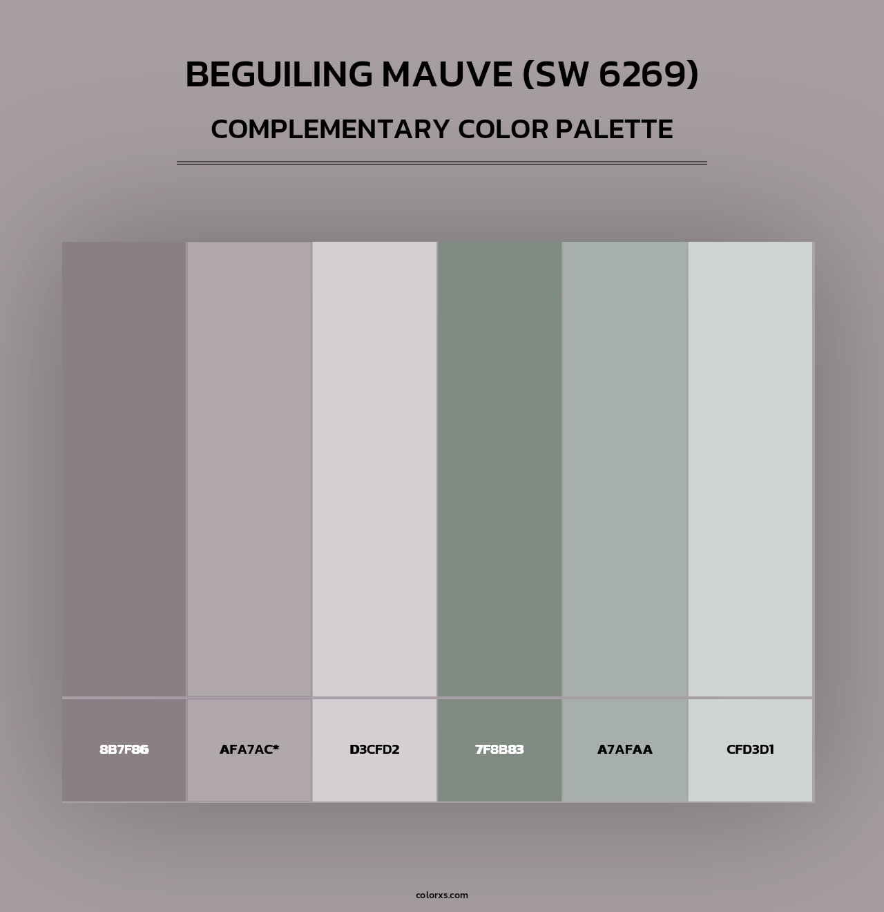 Beguiling Mauve (SW 6269) - Complementary Color Palette