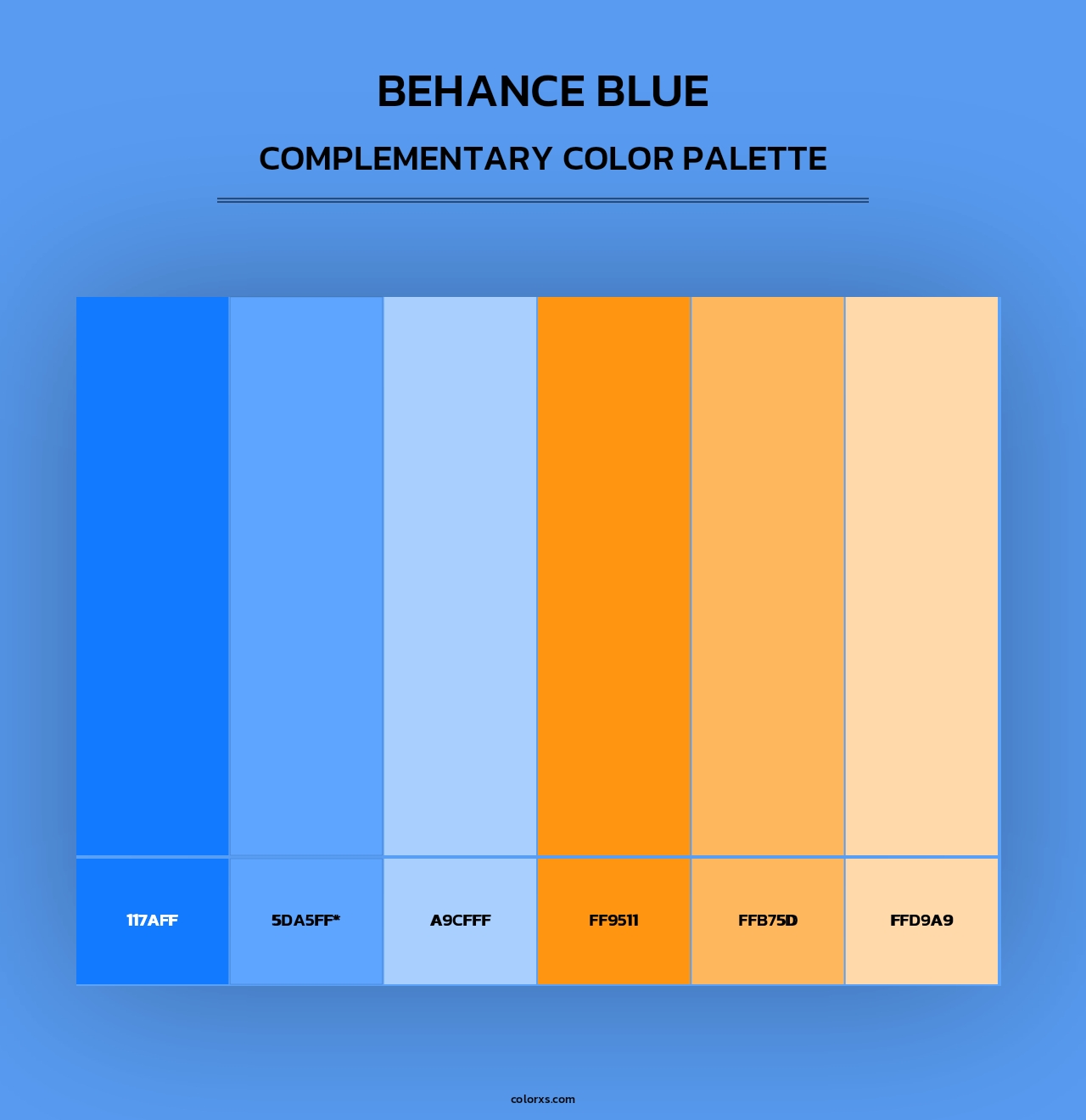 Behance Blue - Complementary Color Palette
