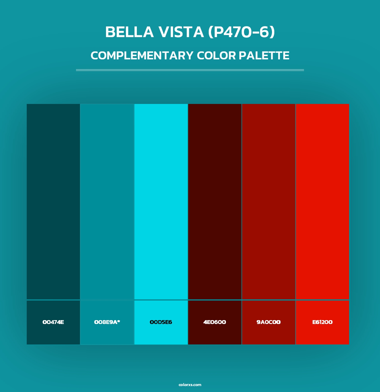 Bella Vista (P470-6) - Complementary Color Palette