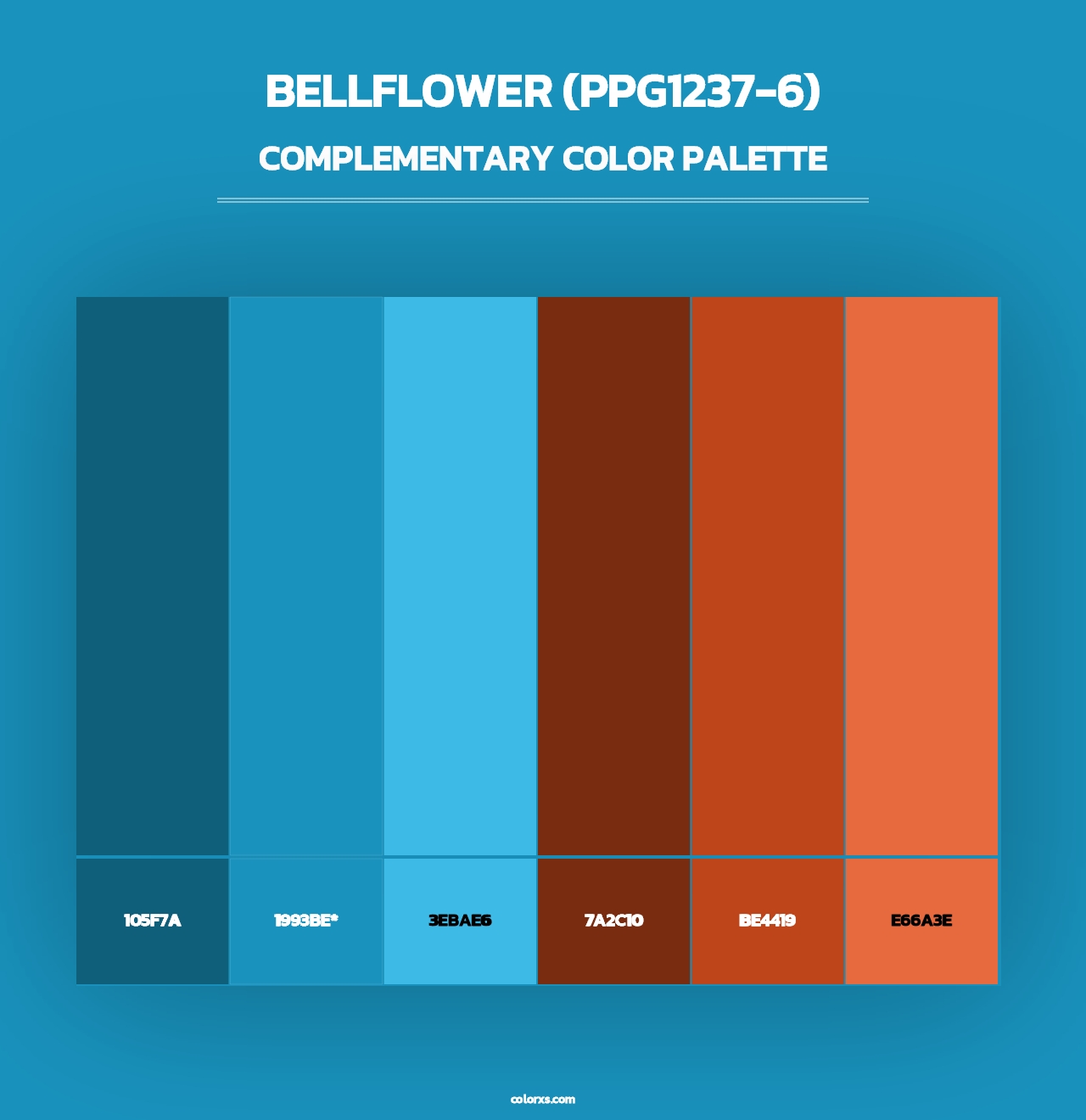 Bellflower (PPG1237-6) - Complementary Color Palette