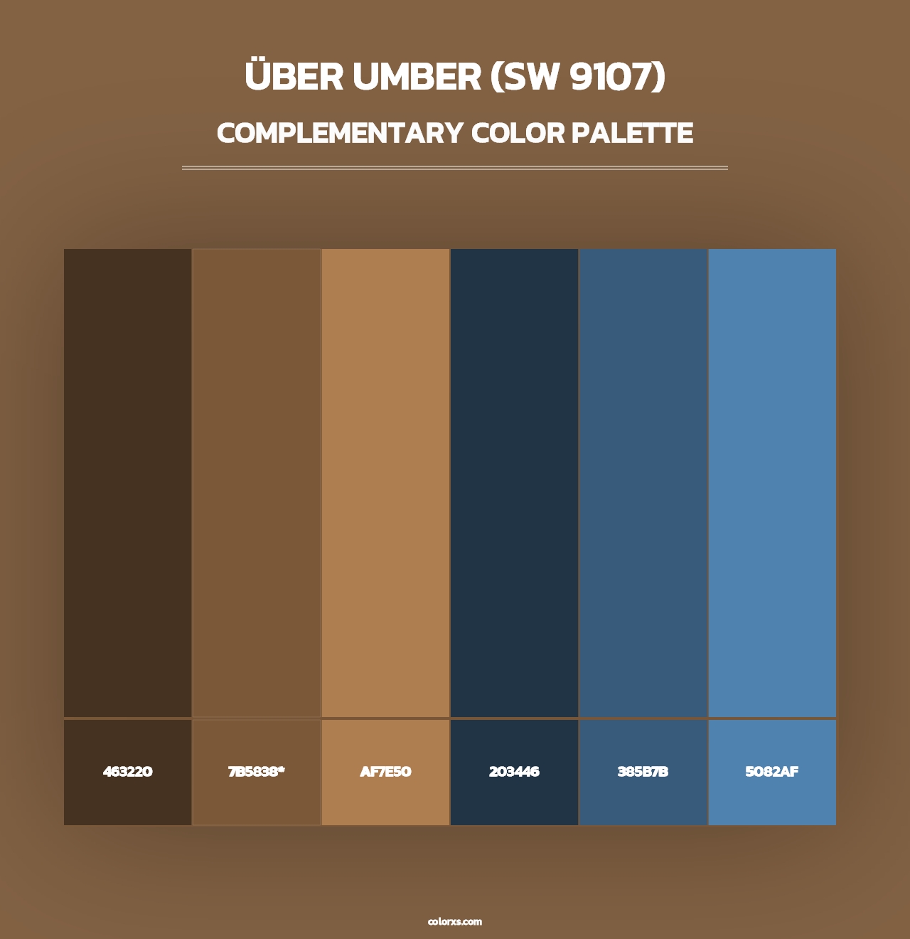 Über Umber (SW 9107) - Complementary Color Palette