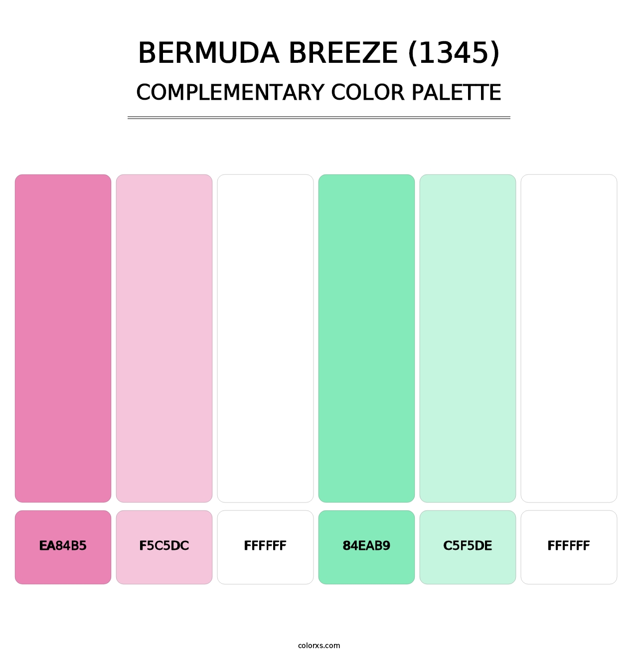 Bermuda Breeze (1345) - Complementary Color Palette