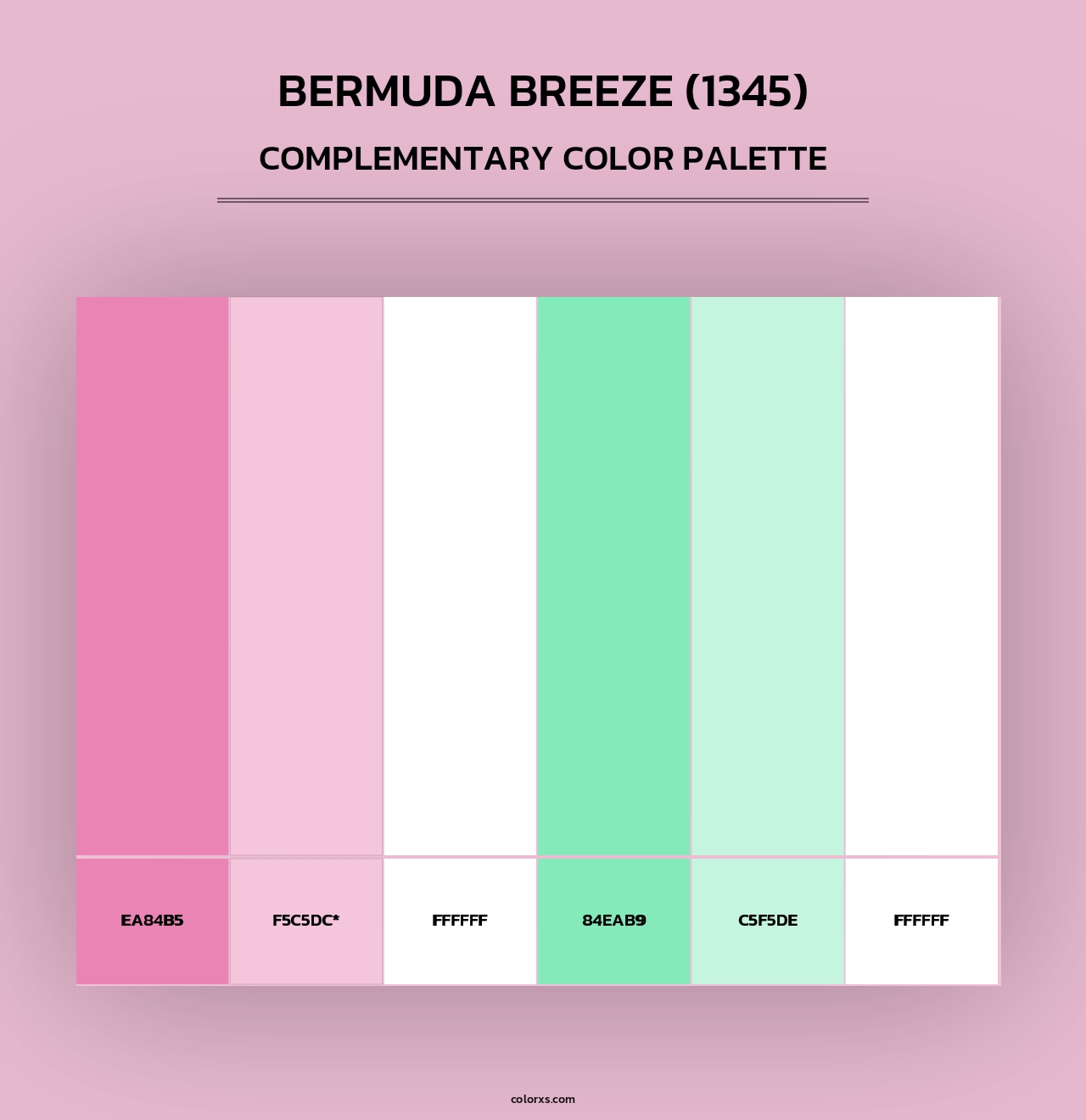 Bermuda Breeze (1345) - Complementary Color Palette