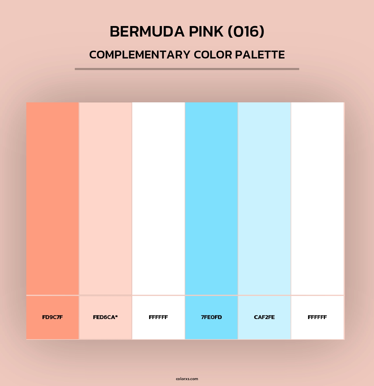 Bermuda Pink (016) - Complementary Color Palette