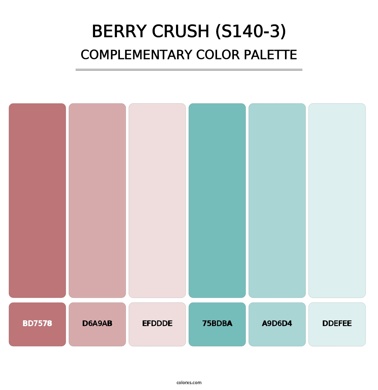 Berry Crush (S140-3) - Complementary Color Palette