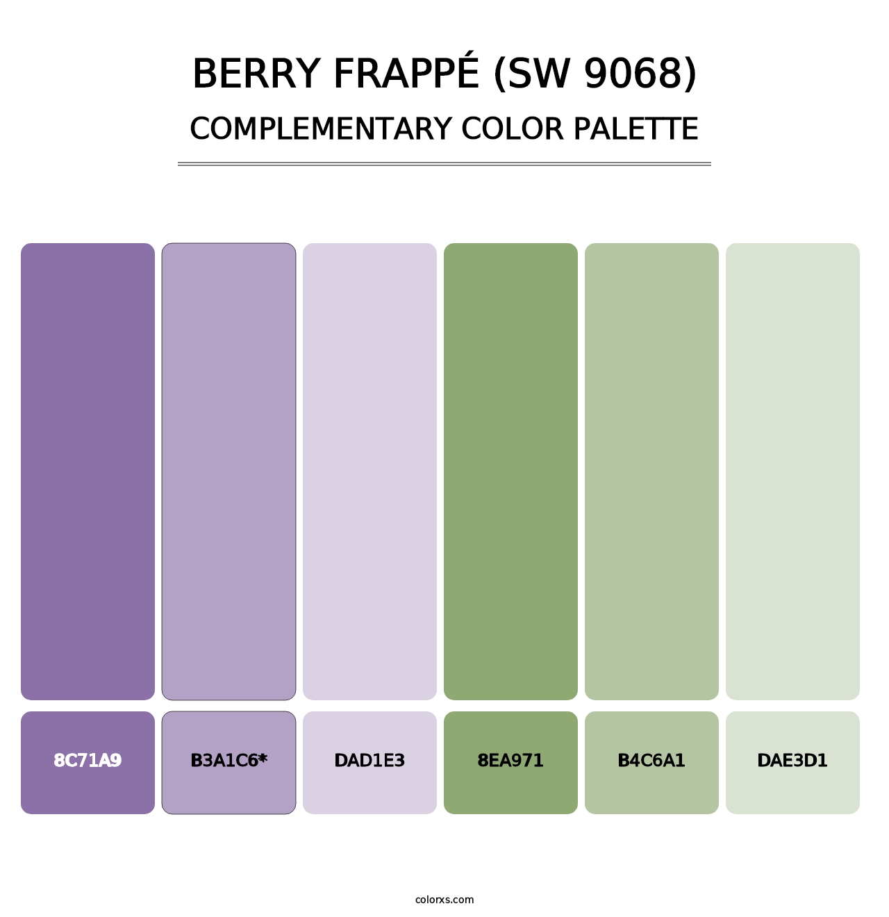 Berry Frappé (SW 9068) - Complementary Color Palette
