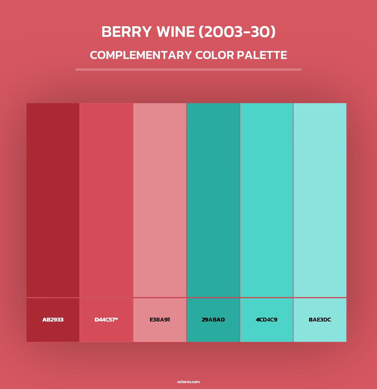 Berry Wine (2003-30) - Complementary Color Palette