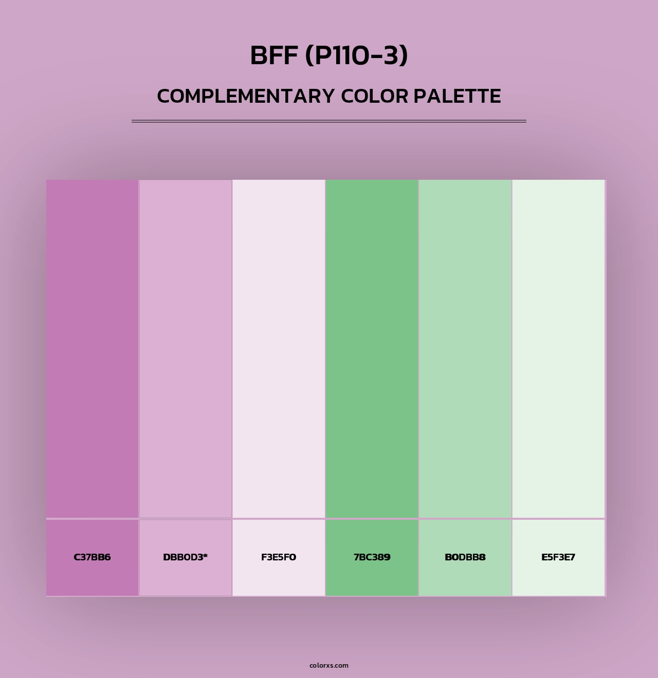 Bff (P110-3) - Complementary Color Palette