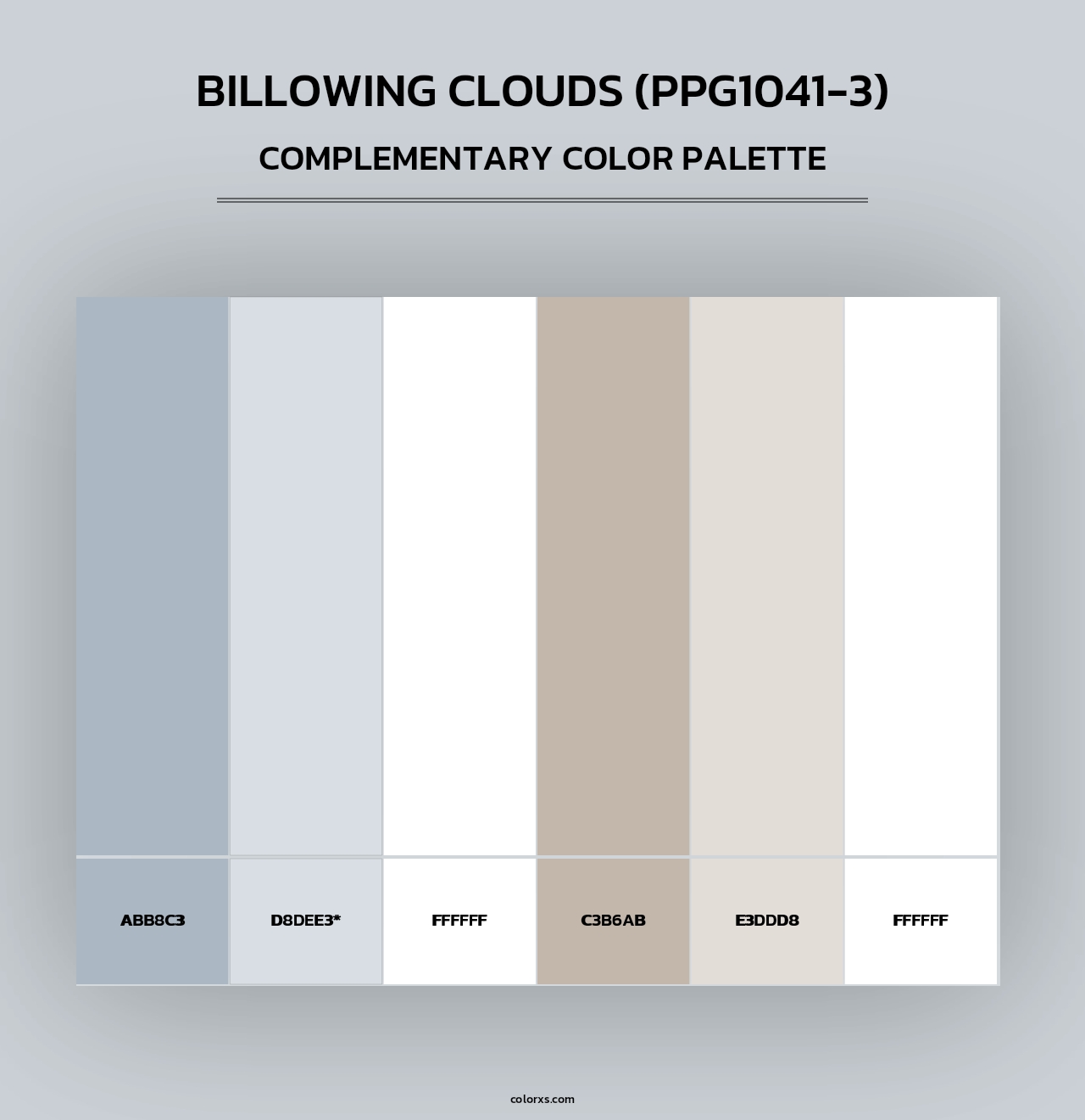 Billowing Clouds (PPG1041-3) - Complementary Color Palette