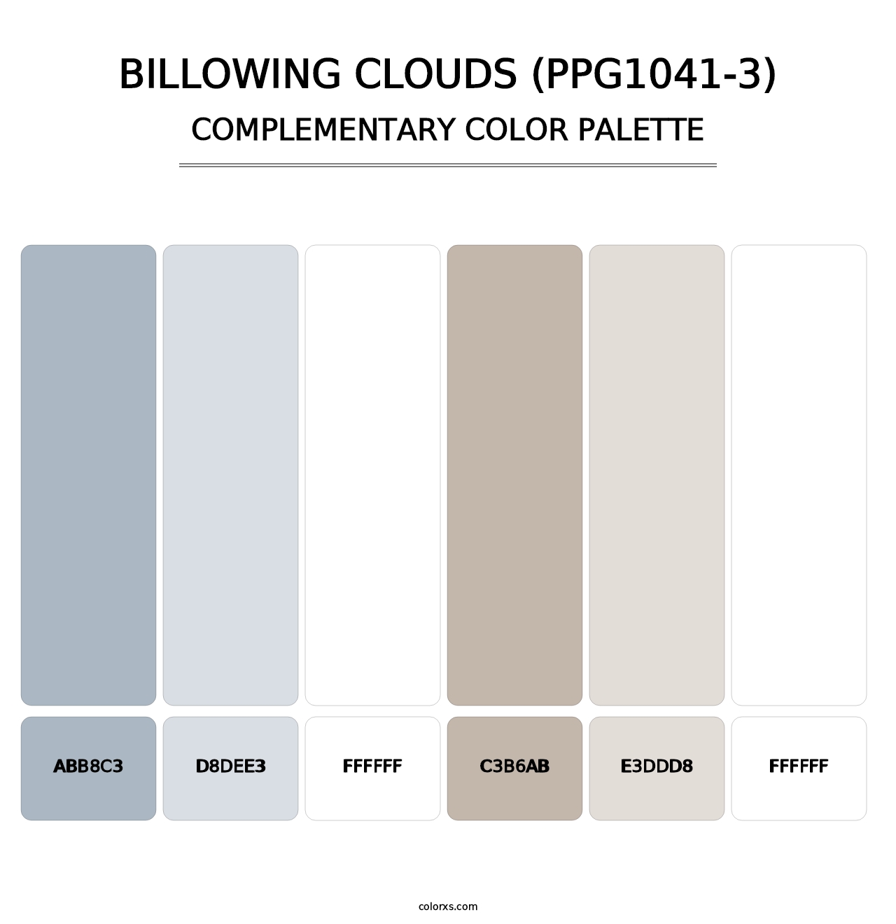 Billowing Clouds (PPG1041-3) - Complementary Color Palette