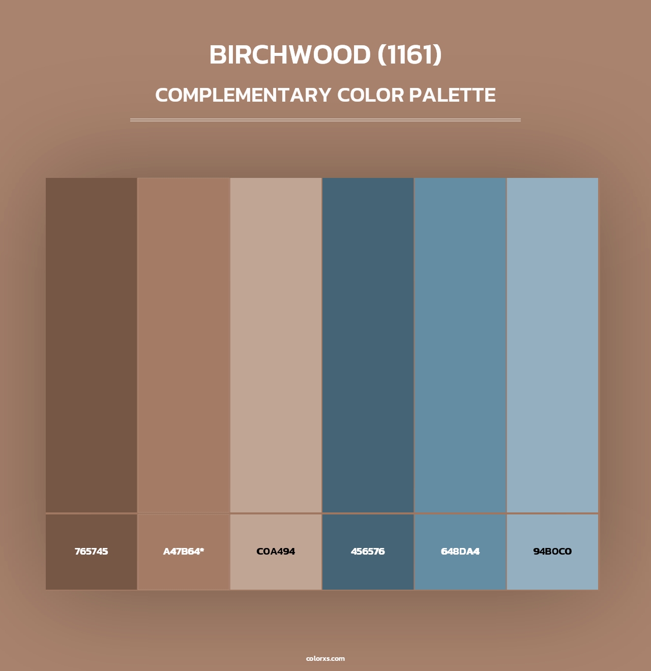 Birchwood (1161) - Complementary Color Palette