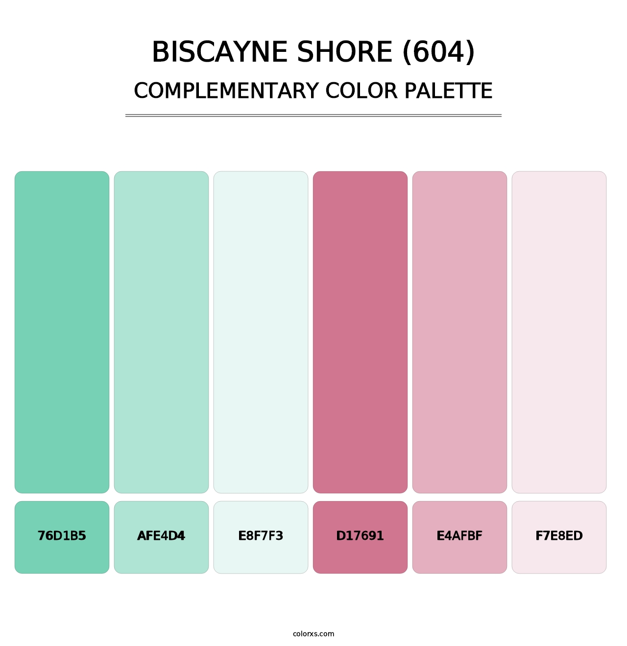 Biscayne Shore (604) - Complementary Color Palette
