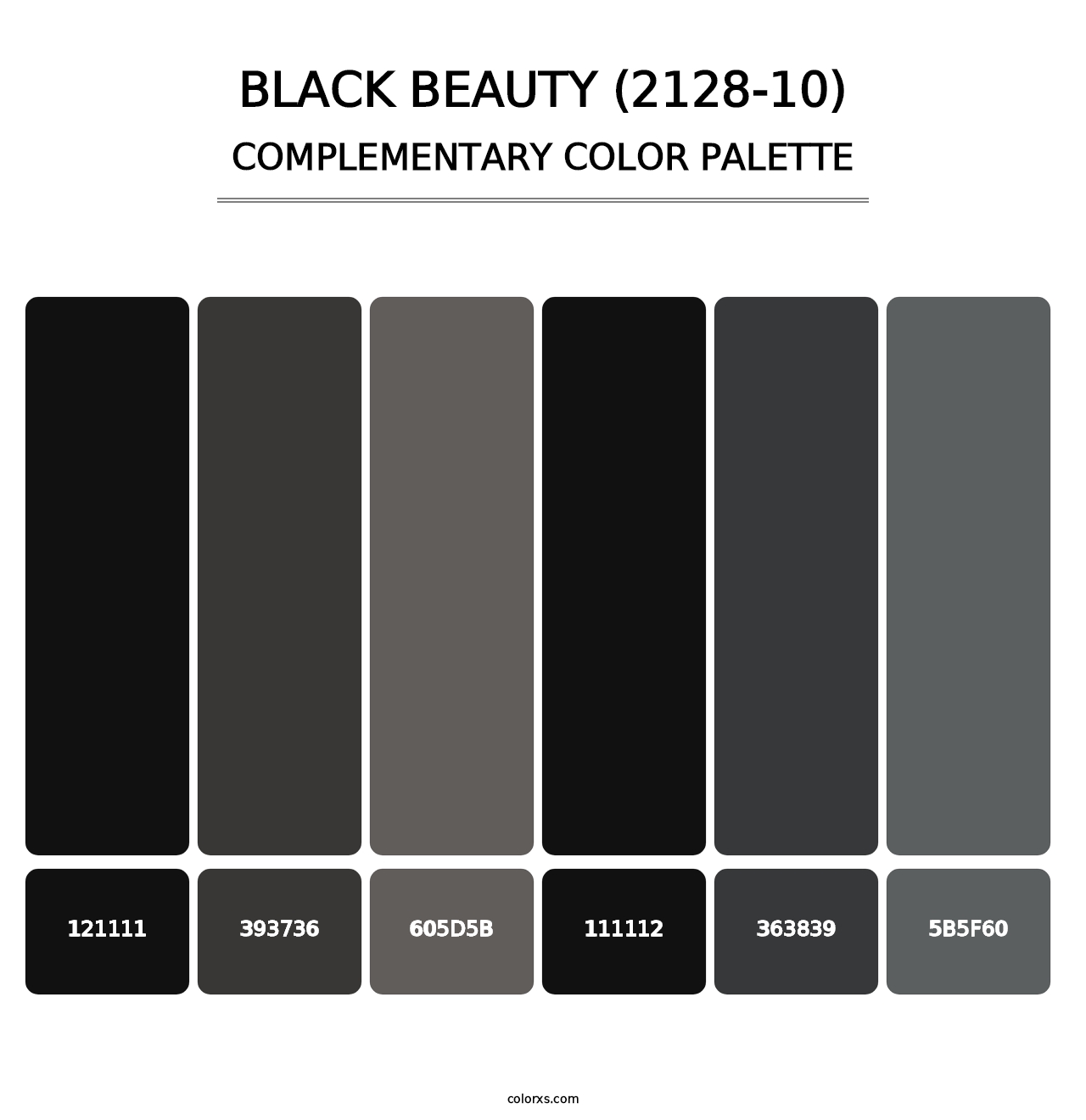 Black Beauty (2128-10) - Complementary Color Palette