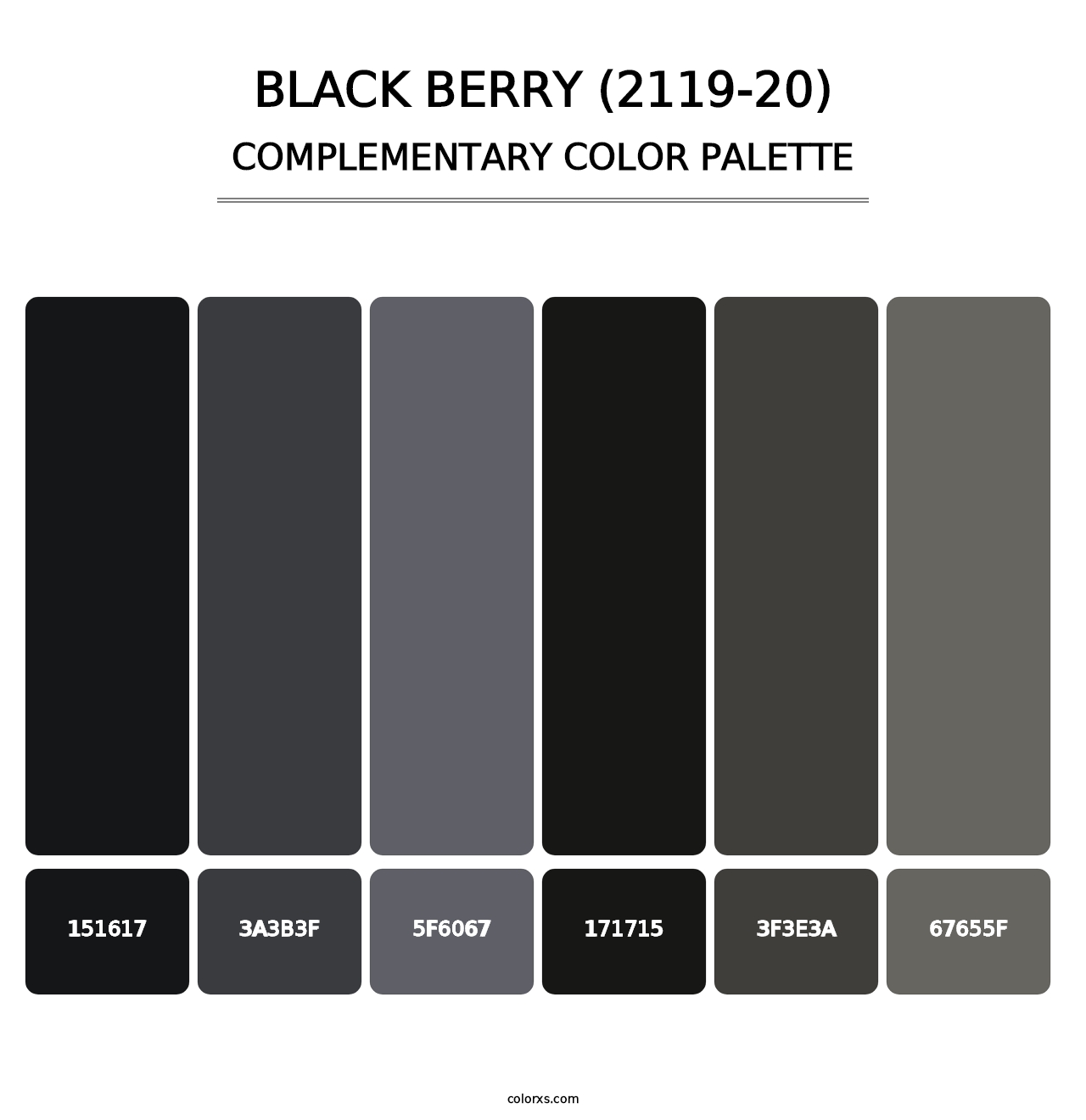 Black Berry (2119-20) - Complementary Color Palette