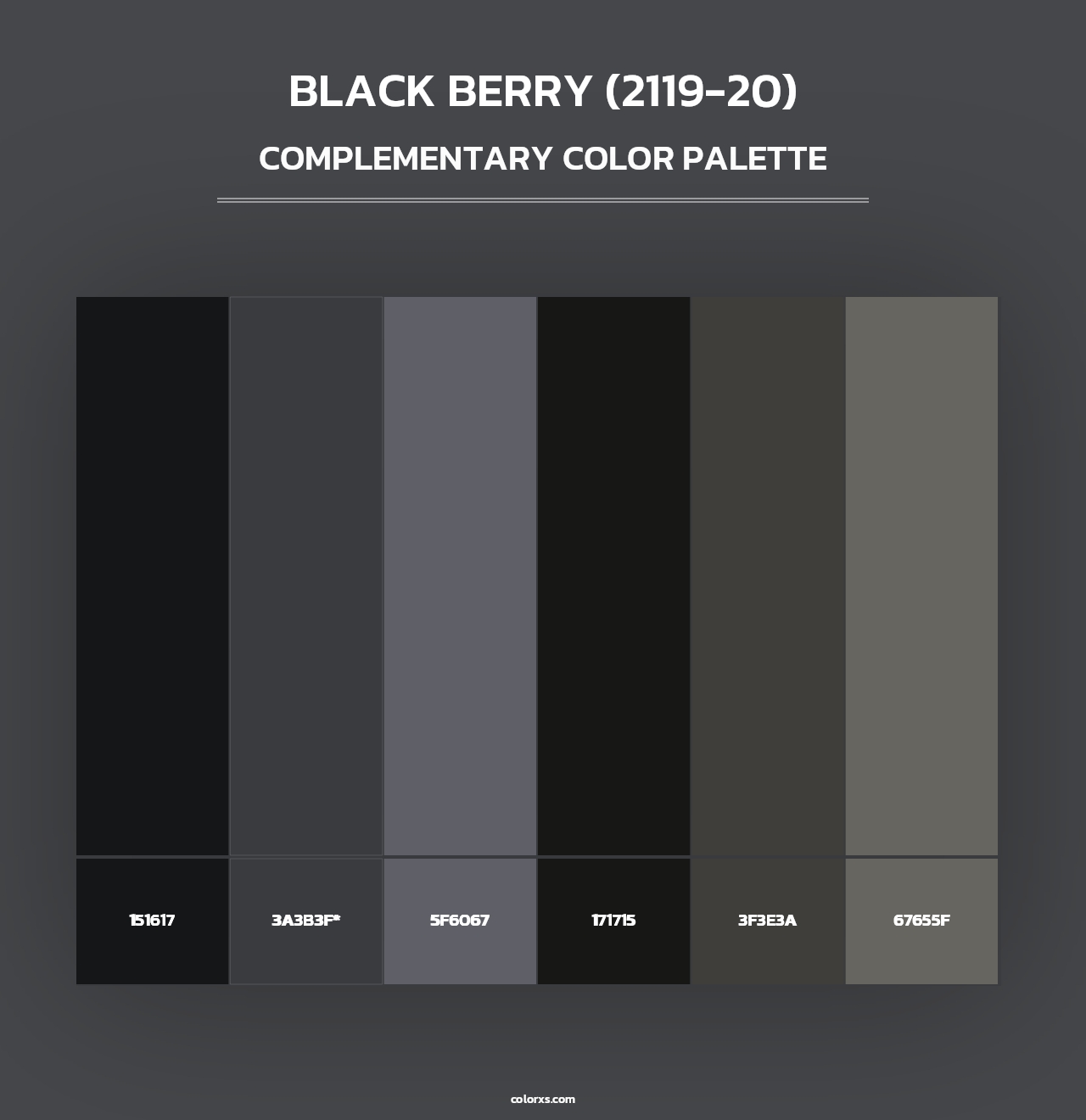 Black Berry (2119-20) - Complementary Color Palette