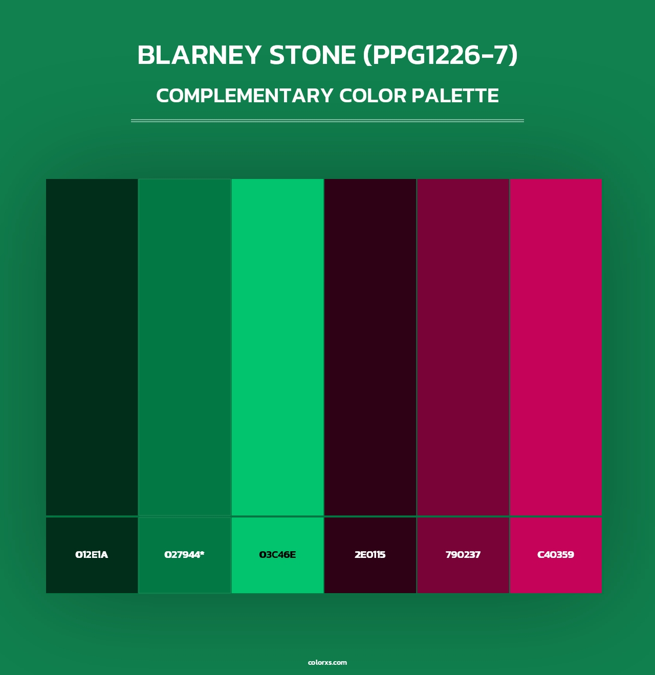 Blarney Stone (PPG1226-7) - Complementary Color Palette